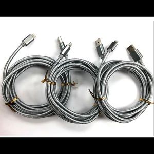 3pack 10FT IPhone Fast Charger Heavy Duty
